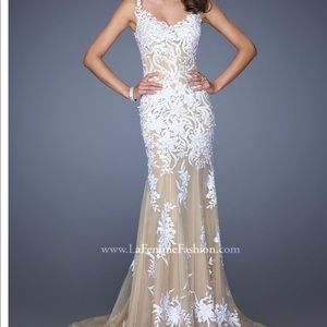 La Femme formal wedding or prom dress
